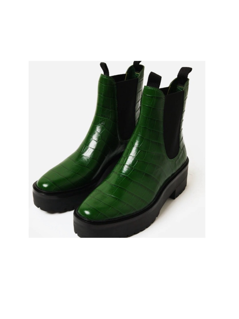 LIKE NEW Loeffler Randall leather Chelsea boots
